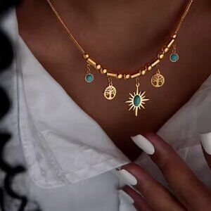 Bohemian Gold Necklace